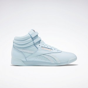 Zapatillas Casual Reebok España Tiendas - Cardi B Freestyle Hi Shoes Mujer Azul Azul Azul